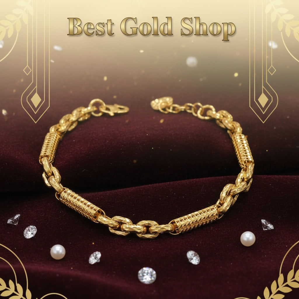 22k 916 Gold Anchor Link Bracelet New Design Best Gold Shop