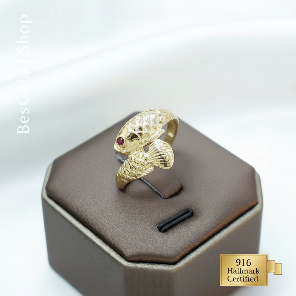 916 Gold Arowana Ring by Best Gold ShopRingsBest Gold Shop