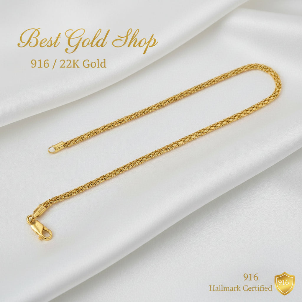 22k / 916 Gold Bombatok Bracelet Different Design with Shiny FinishBraceletsBest Gold Shop
