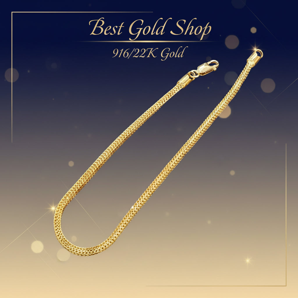 916 Gold Box Milan Bracelet by Best Gold ShopBraceletsBest Gold Shop