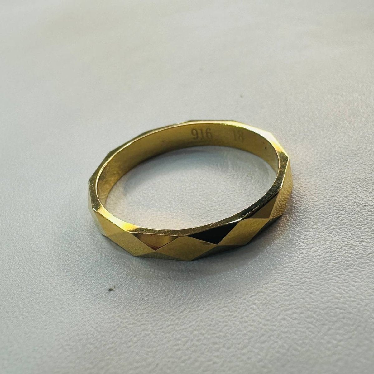 22k / 916 Gold Diamond Craving Design Ring - 22k gold 22k gold ring 916 gold Rings