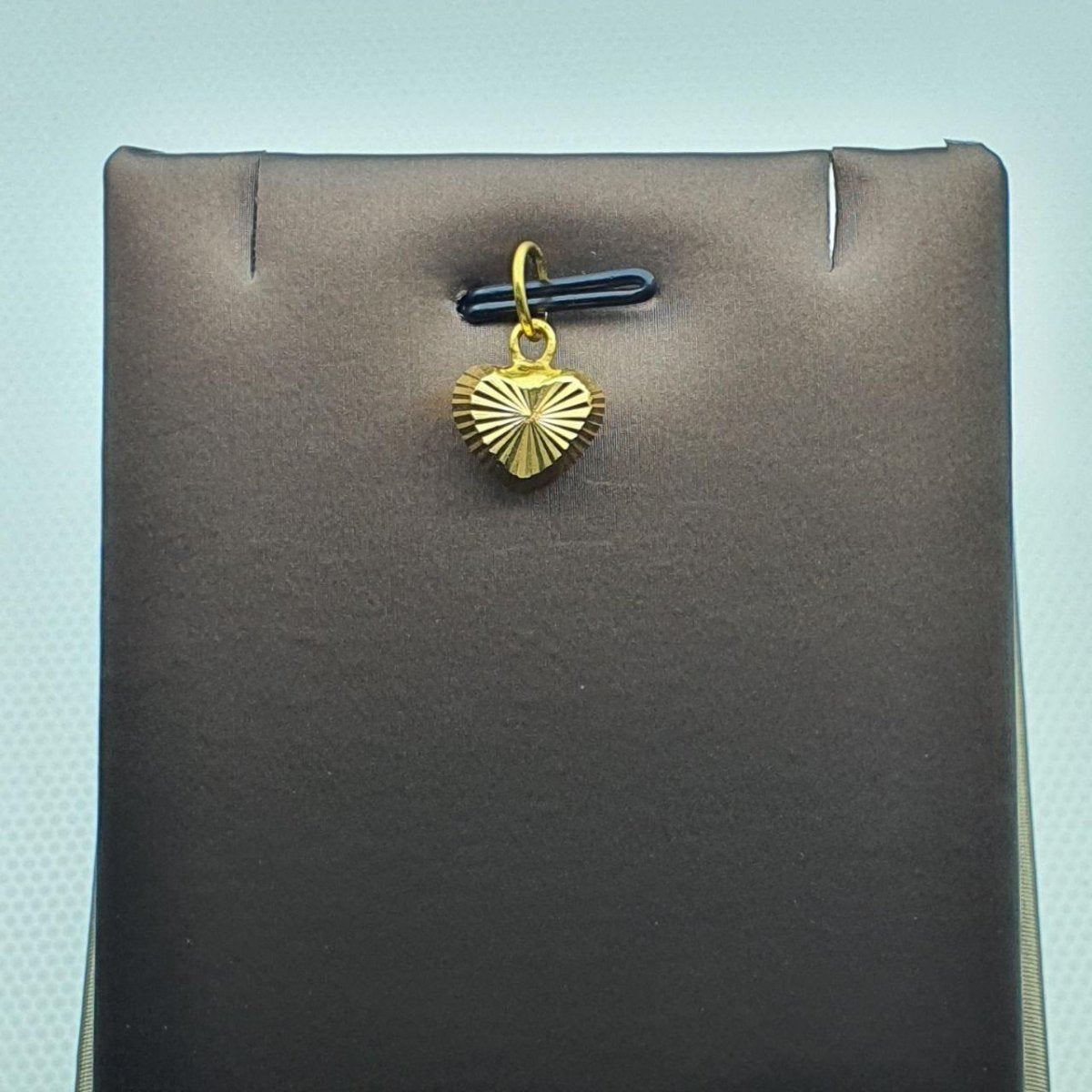 22k / 916 Gold Heart Cutting Pendant V5 by Best Gold Shop - 22k gold 22k gold pendant 916 gold Charms & Pendants