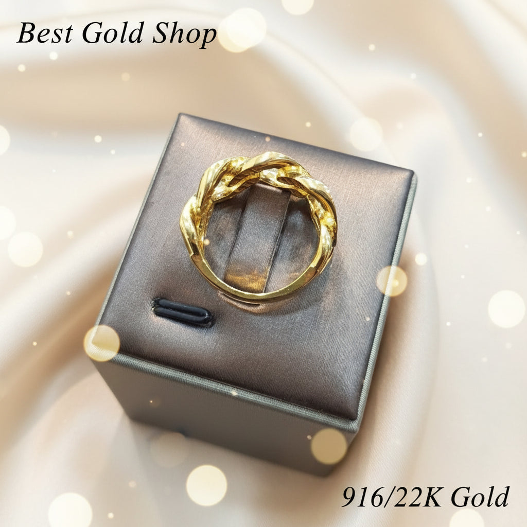 22k / 916 Gold Hollow Coconut Ring by Best Gold ShopRingsBest Gold Shop