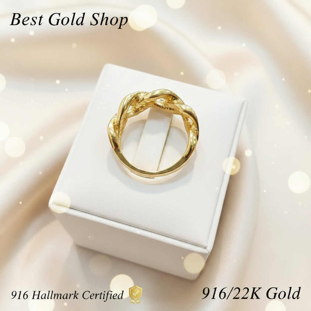 22k / 916 Gold Hollow Coconut Ring by Best Gold ShopRingsBest Gold Shop