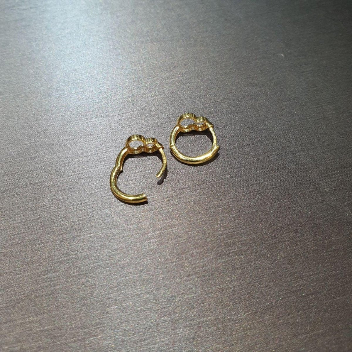 22k / 916 Gold Loop high polish Earring by Best Gold Shop - 22k gold 22k gold earring 916 gold 916 gold