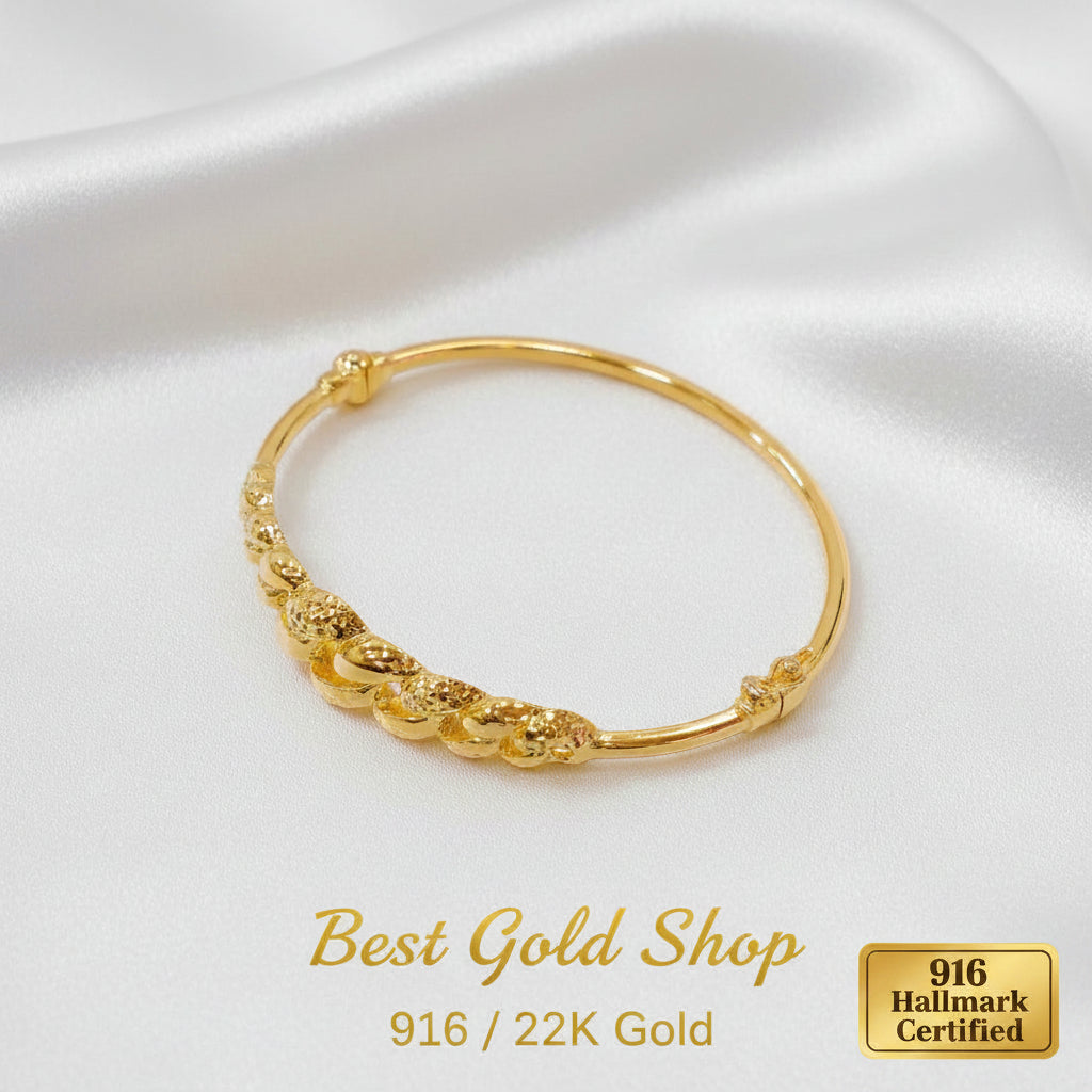 22K / 916 Gold Milo Coconut Bangle by Best Gold ShopbangleBest Gold Shop