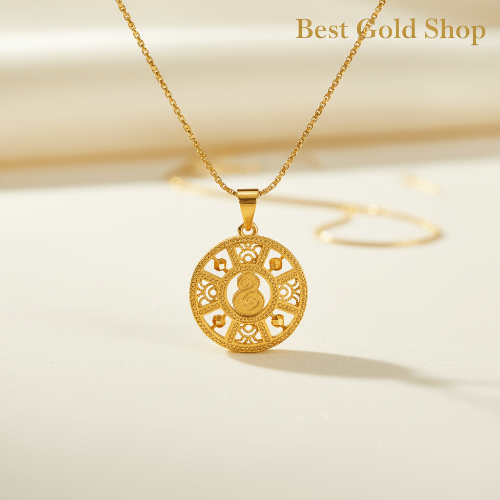 22k / 916 Gold Round Abacus Pendant - 22k gold 22k gold pendant 916 gold Charms & Pendants