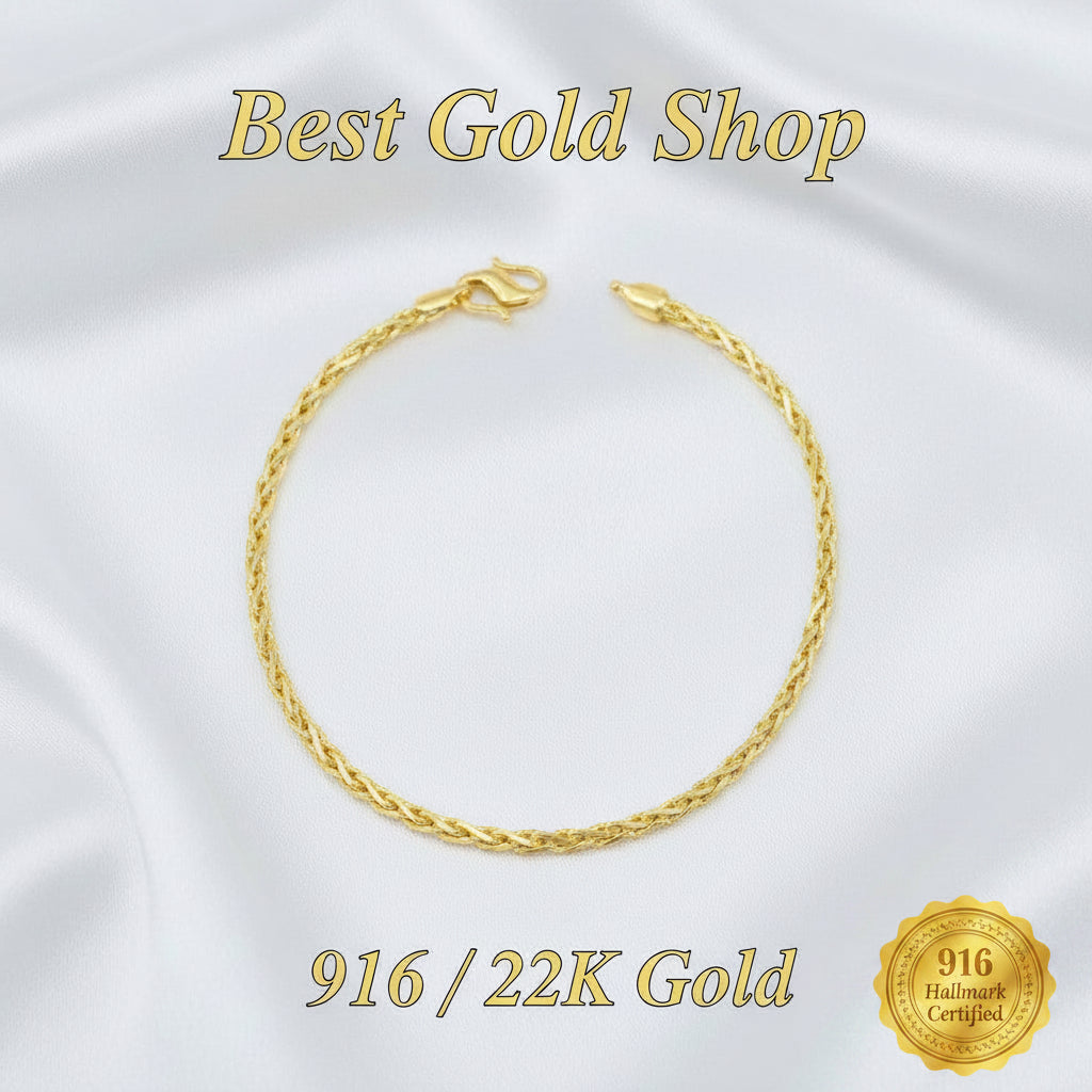 22k / 916 Gold Scale Bracelet V3 by Best Gold Shop916 goldBest Gold Shop