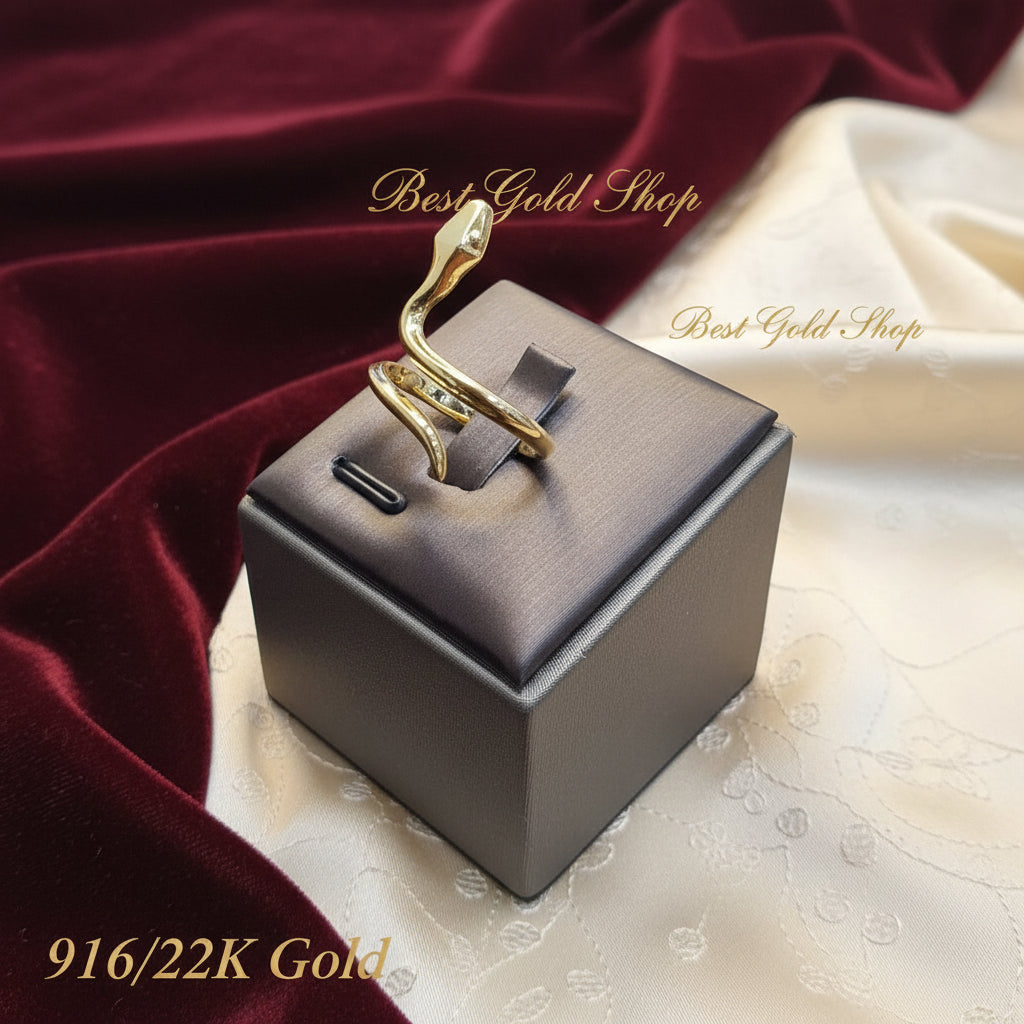 22K / 916 Gold Snake Ring V2 by Best Gold ShopRingsBest Gold Shop