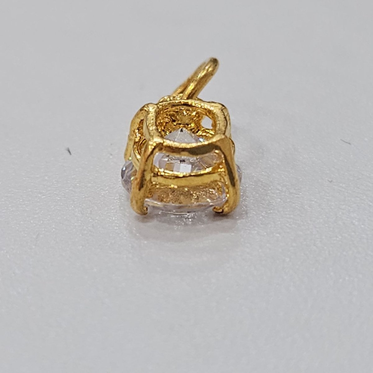 22k / 916 Gold Solitaire Pendant Square Bold Design - 22k gold 22k gold pendant 916 gold Charms & Pendants