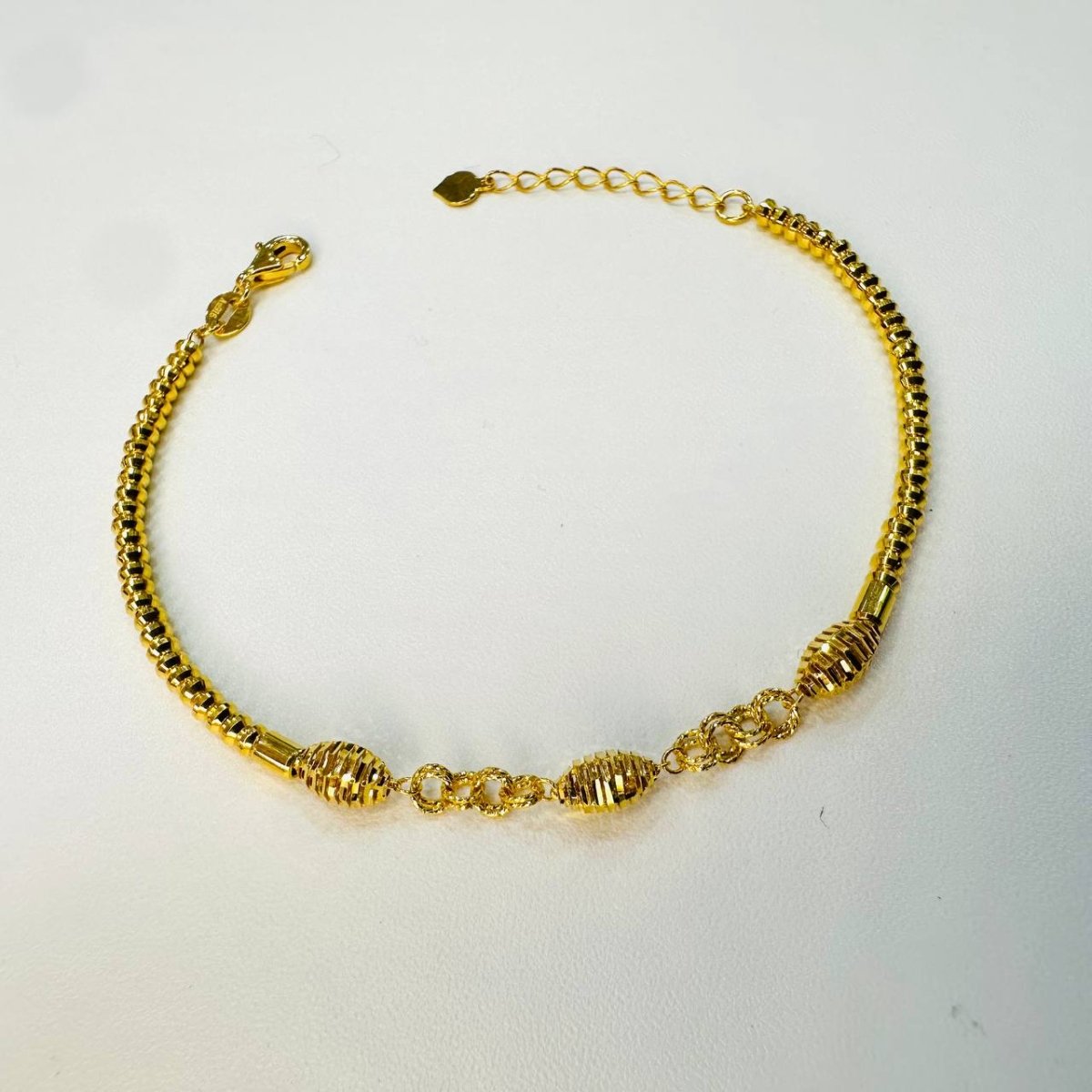 22k / 916 Gold triple Oval Shape Bracelet - 22k gold 22k gold bracelet 916 gold Bracelets