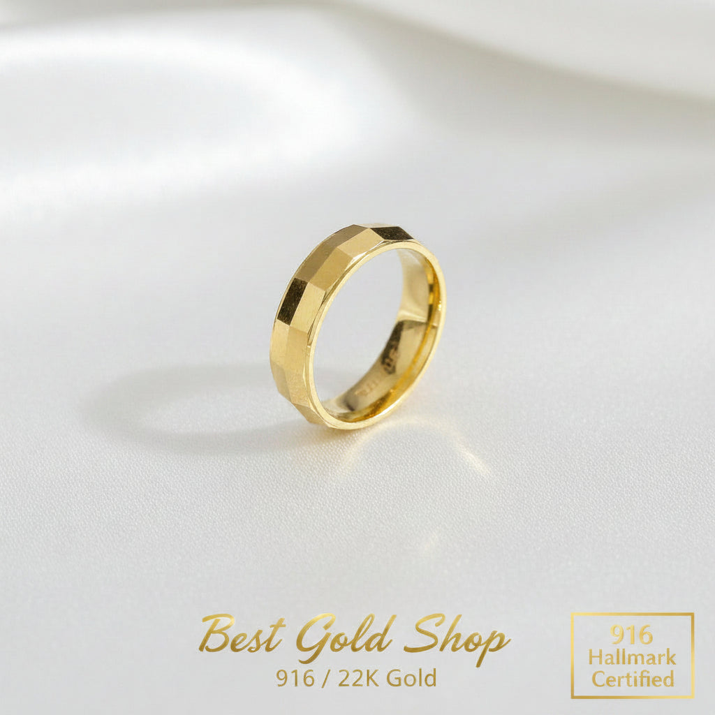 22k / 916 Gold Wedding Band Ring V1 by Best Gold ShopRingsBest Gold Shop