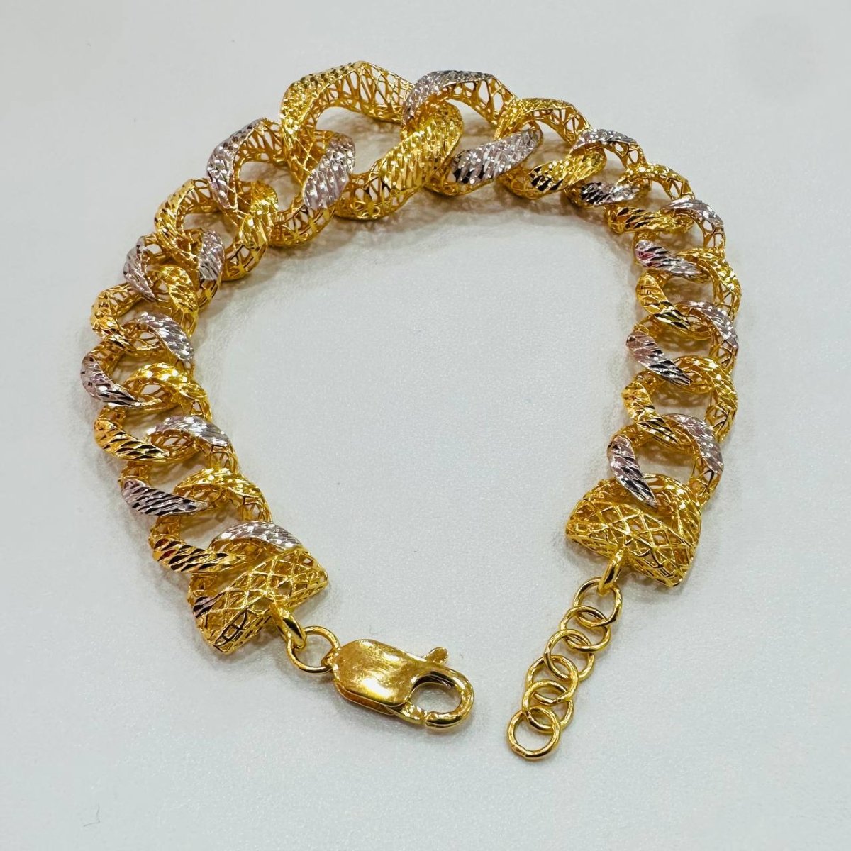 22K / 916 Gold Wide Coco Bracelet – Luxurious and Bold - 22k gold 22k gold bracelet 916 gold Bracelets