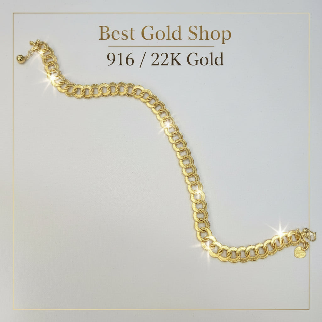916 / 22k Gold Coconut Bracelet by Best Gold Shop - 22k gold 22k gold bracelet 916 gold Bracelets