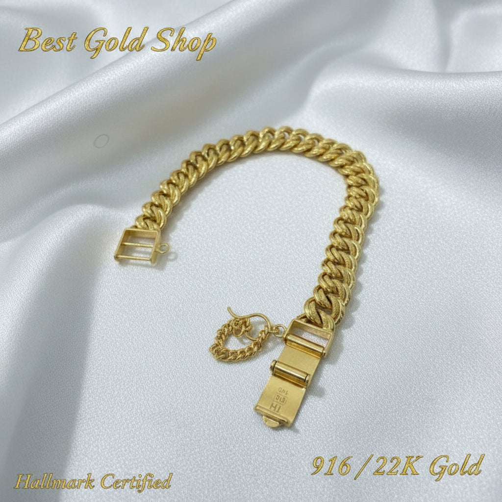 916 / 22k Gold Coconut Bracelet by Best Gold ShopBraceletsBest Gold Shop