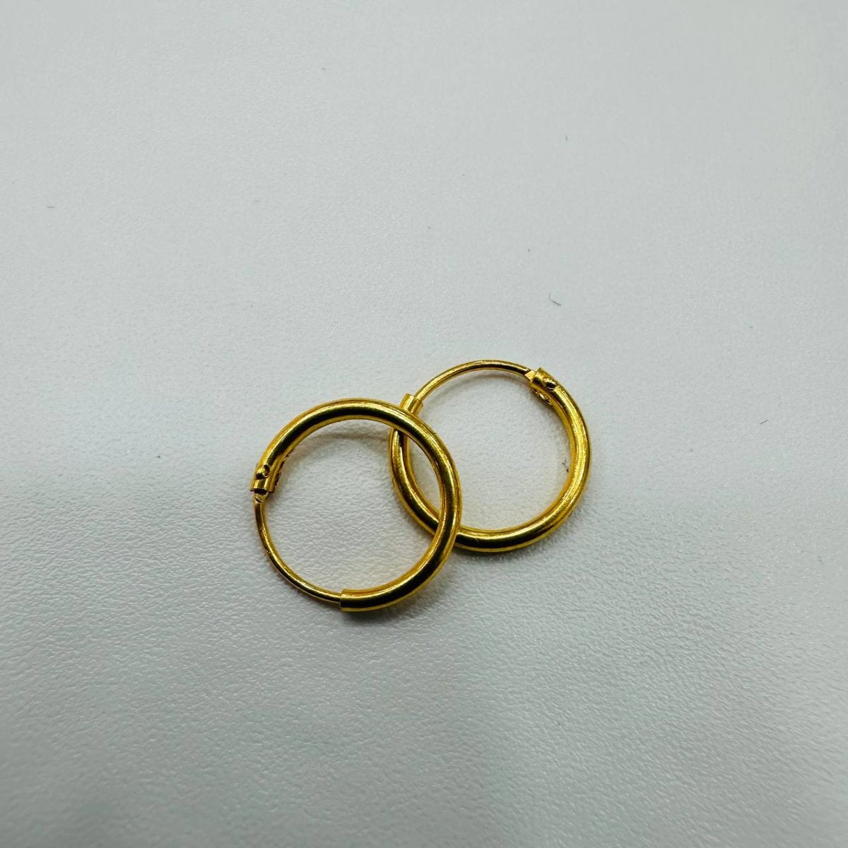 916 / 22k Loop Earring Simple design by Best Gold Shop - Best Gold Shop 22k gold 22k gold earring 916 gold 916 gold