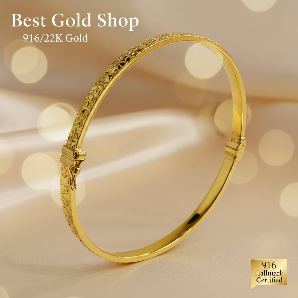916 Gold Crush Sui Sui Slim Bing BangleBraceletsBest Gold Shop