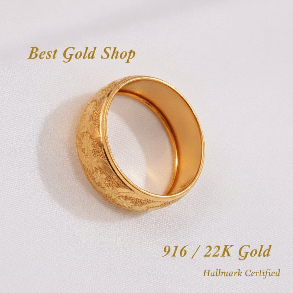 916 Gold Ring Hollow Design V9 New DesginRingsBest Gold Shop