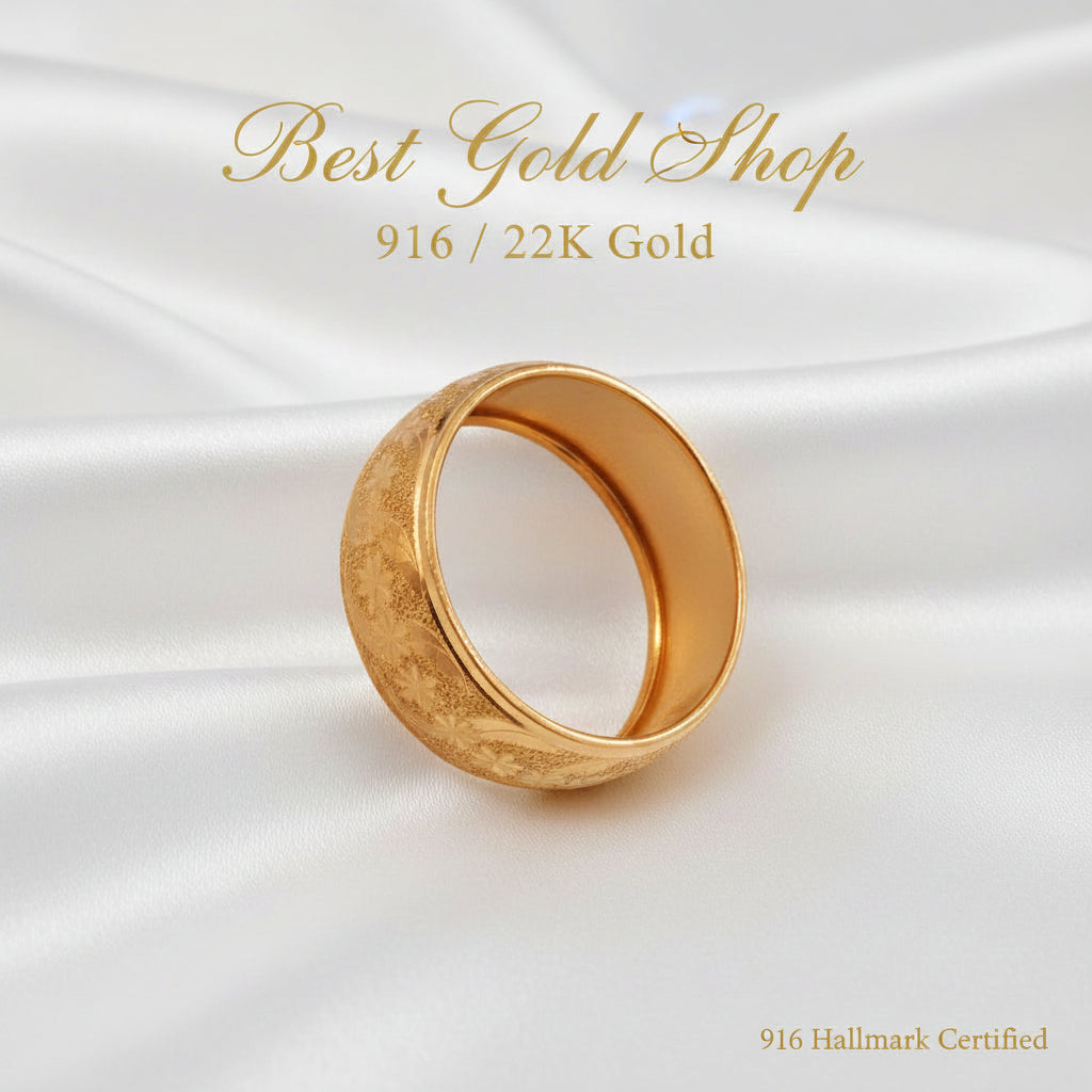 916 Gold Ring Hollow Design V9 New DesginRingsBest Gold Shop