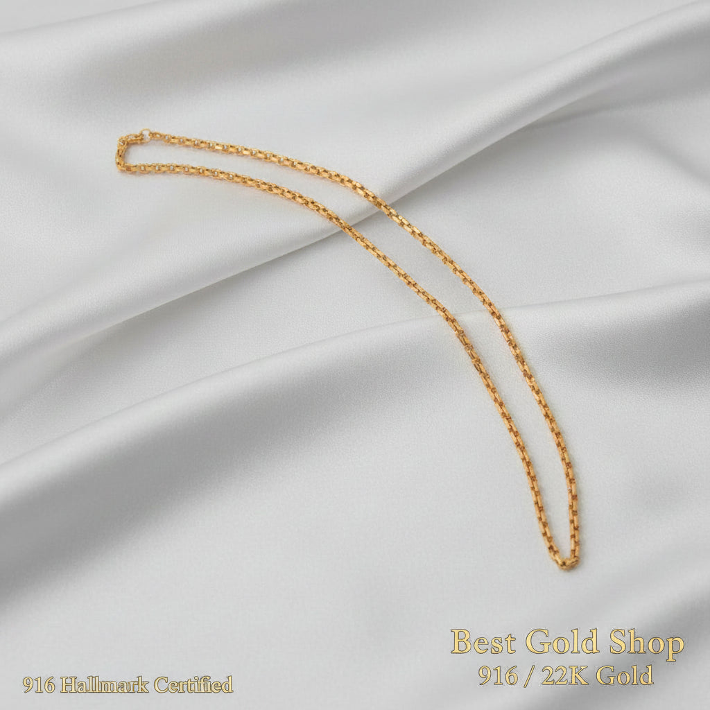 916 Gold Shiny Wan Zi Necklace – Evergreen DesignNecklacesBest Gold Shop