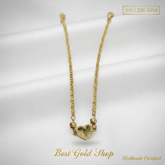 916 Gold Sunflower with Design BraceletBraceletsBest Gold Shop