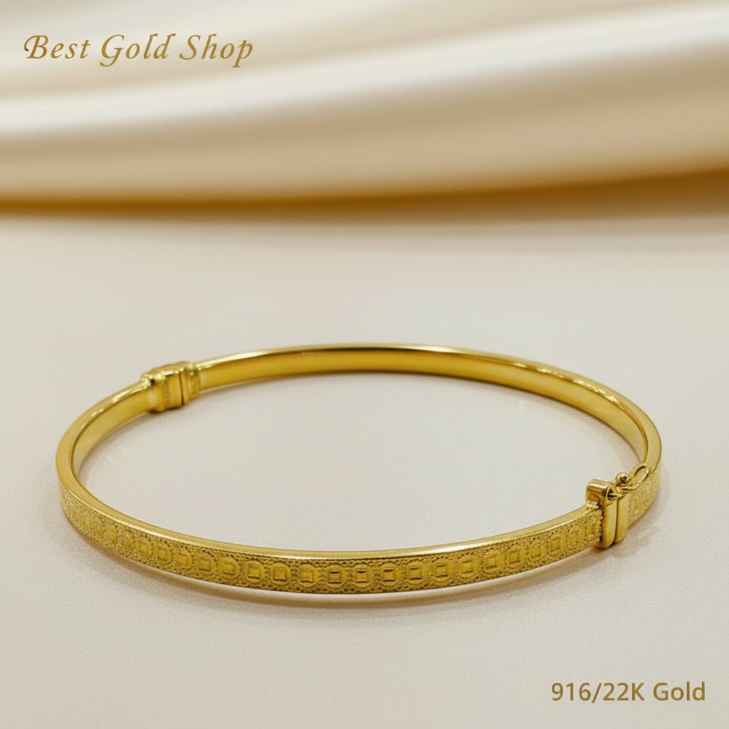 916 Gold Vintage Coin Bangle – Chinese New Year Must HaveBraceletsBest Gold Shop