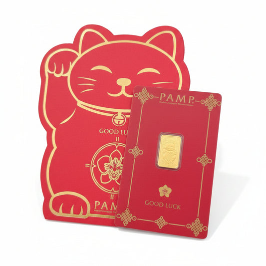 999 Gold Lucky Cat PAMP 2.5 Grams Gold Bar – New Stock ArrivalbullionBest Gold Shop