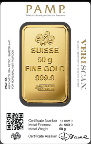 999 Gold 50 Gram Bar - Group Buy