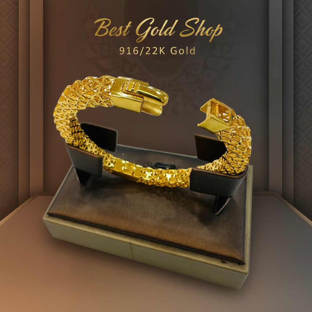 22K / 916 Gold Celestial Bangle by Best Gold Shop - Best Gold Shop 22k gold 22k gold bangle 916 gold Bracelets