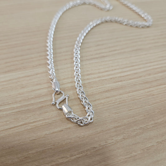 990 Silver Spike Chain Necklace | Classic Design
