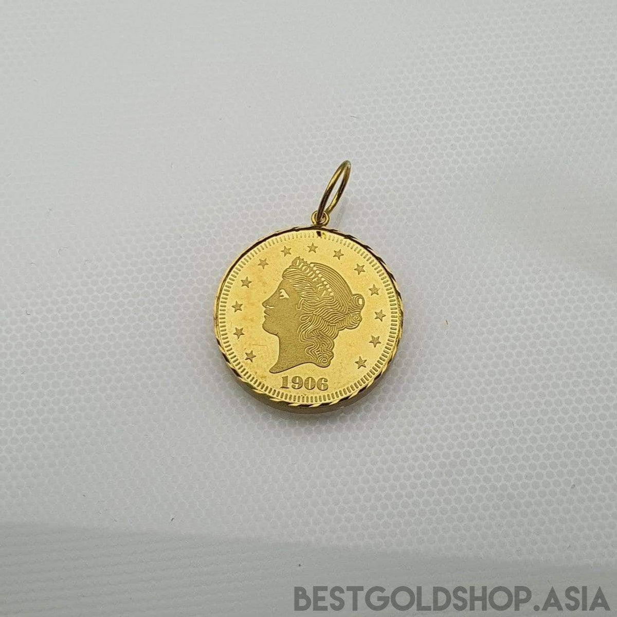 22k 916 gold Queen Elizabeth Coin pendant Best Gold Shop