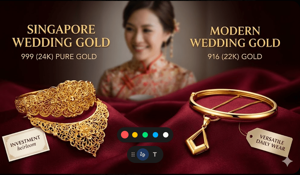 Modern Si Dian Jin Guide | 916 vs 999 Wedding Gold - Best Gold Shop