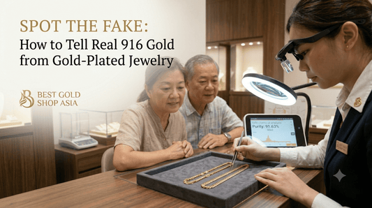 Spot the Fake: How to Tell the Difference Between Real 916 Gold and Gold-Plated Jewelry - Best Gold Shop