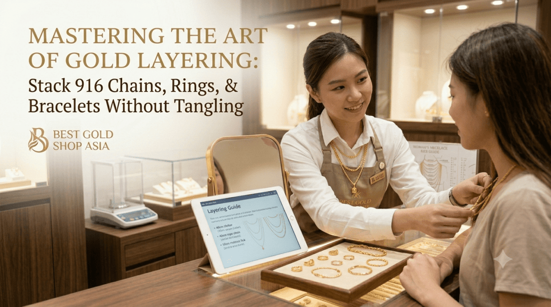 The Art of Gold Layering: How to Stack 916 Chains, Rings, and Bracelets Without Tangling - Best Gold Shop