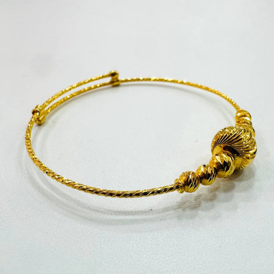 22 / 916 Gold Baby Bangle Slim design V1 - Best Gold Shop 22k gold 22k gold baby bangle 916 baby bangle Bracelets