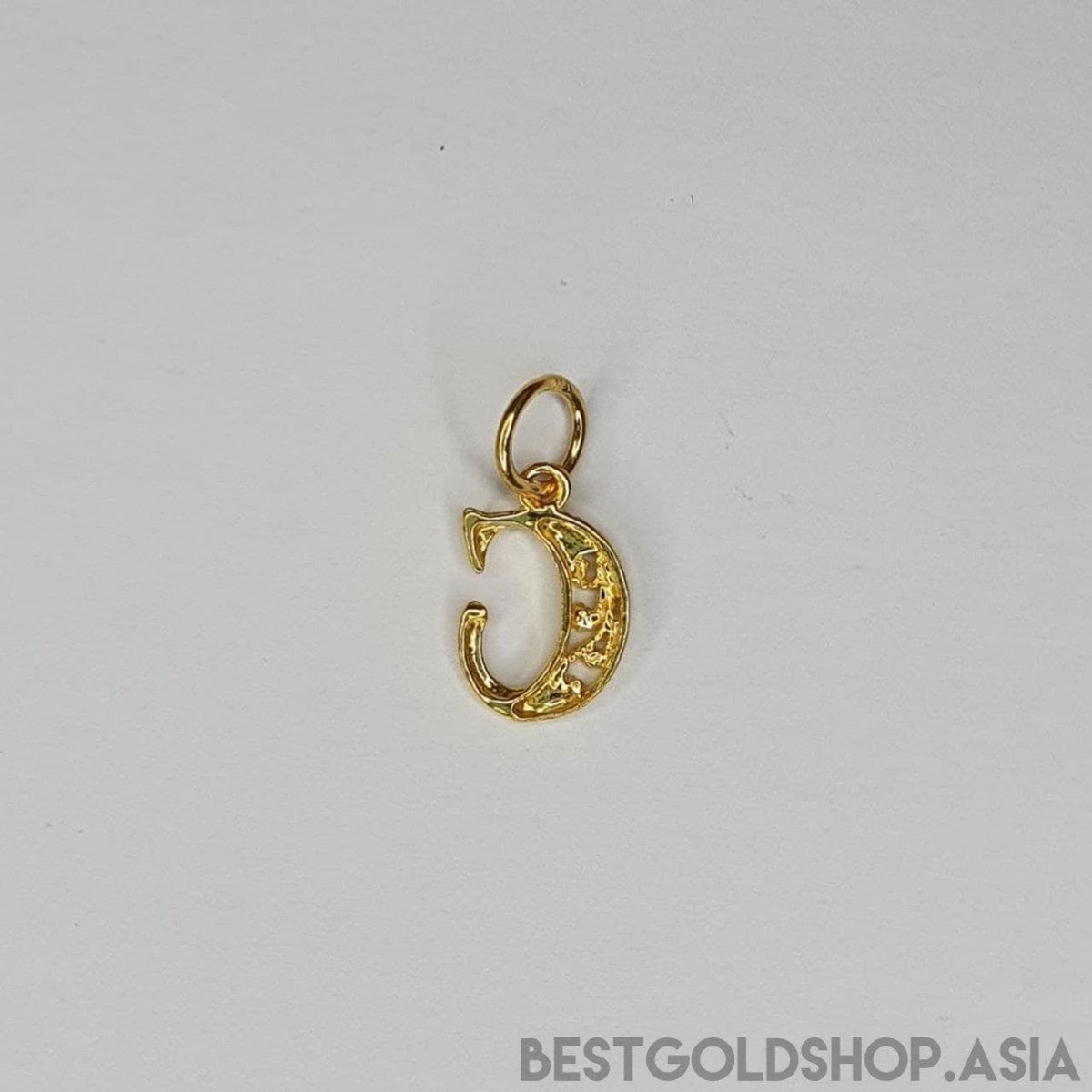 22k / 916 Gold Alphabert smooth polish pendant - Best Gold Shop 22k gold 22k gold pendant 916 gold 916 gold