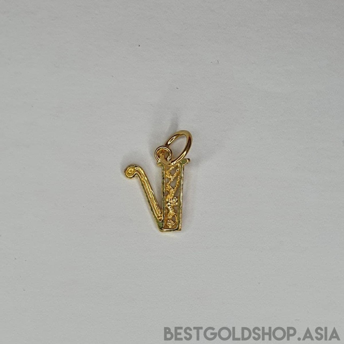 22k / 916 Gold Alphabert smooth polish pendant - Best Gold Shop 22k gold 22k gold pendant 916 gold 916 gold