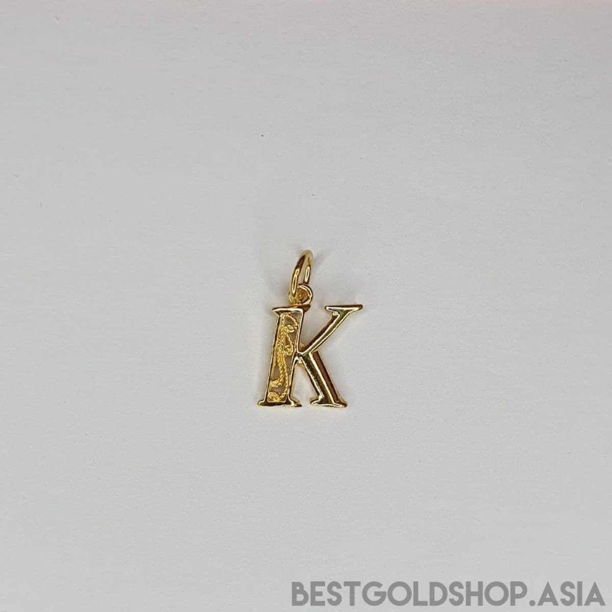 22k / 916 Gold Alphabet smooth polish pendant by Best Gold Shop - 22k gold 22k gold pendant 916 gold Charms & Pendants