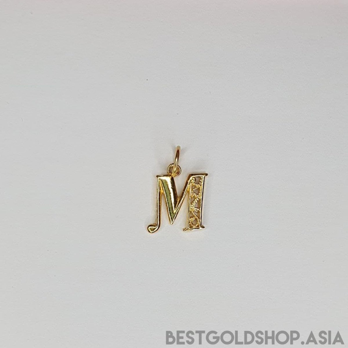 22k / 916 Gold Alphabet smooth polish pendant by Best Gold Shop - 22k gold 22k gold pendant 916 gold Charms & Pendants