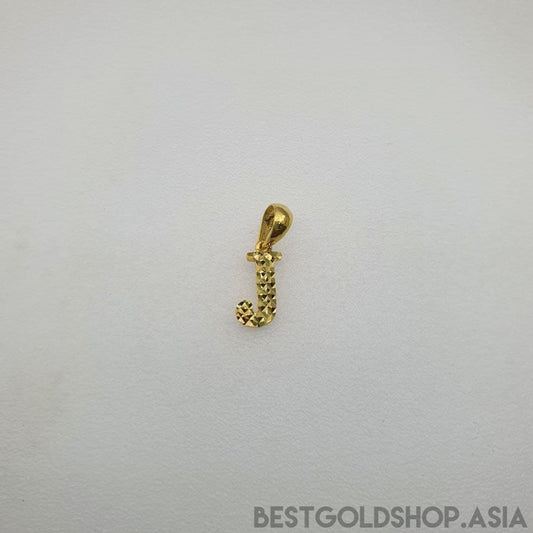 22k / 916 Gold Alphabet Pendant V4 - Best Gold Shop 22k gold 22k gold pendant 916 gold 916 gold