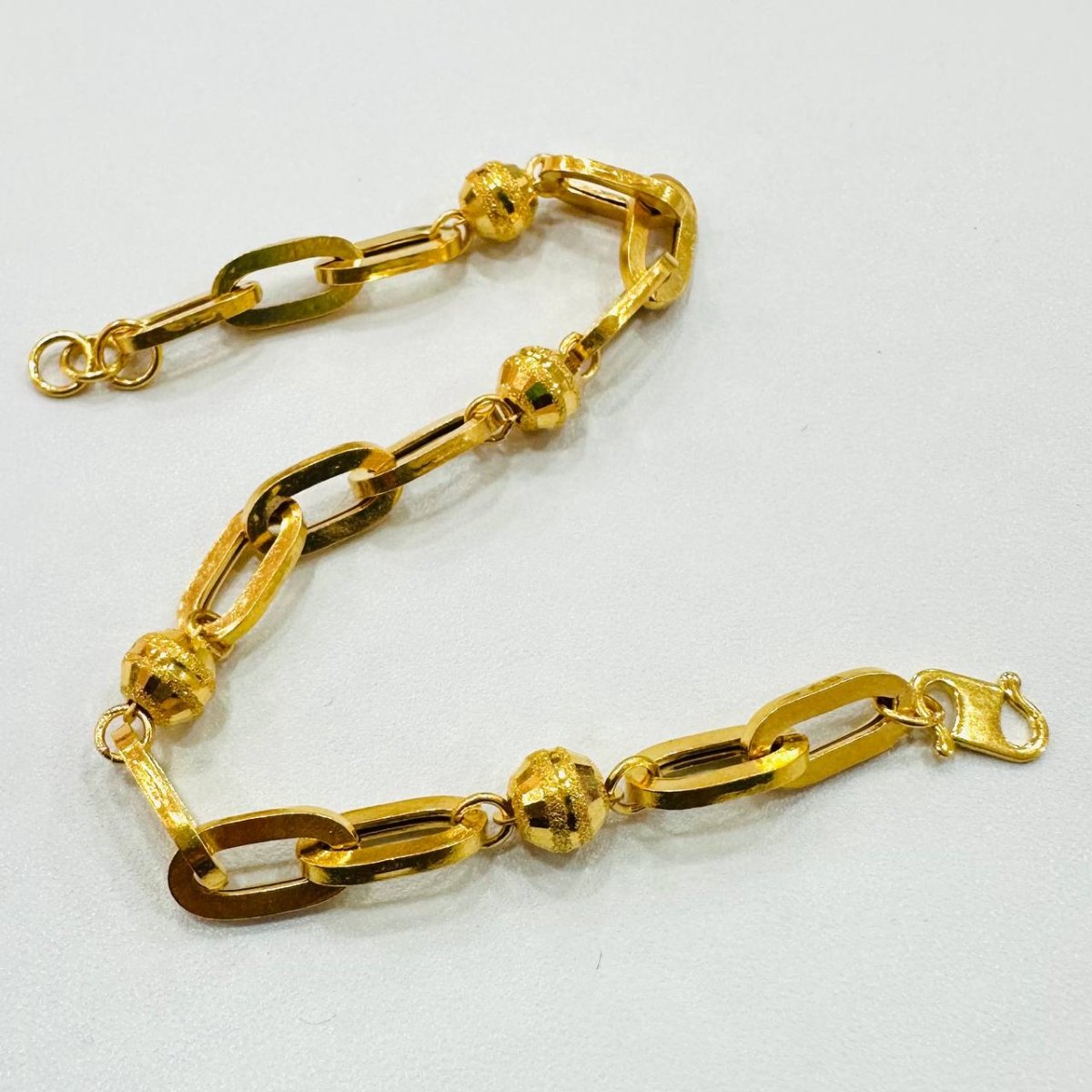 22K / 916 Gold Anchor beads Bracelet New Design - 22k gold 22k gold bracelet 916 gold Bracelets