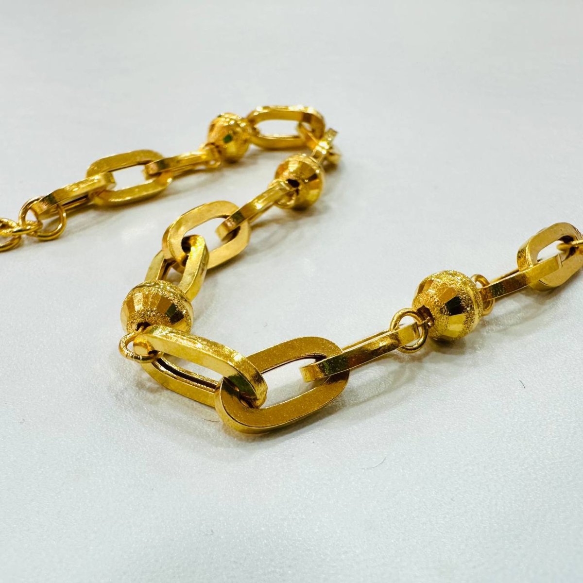 22K / 916 Gold Anchor beads Bracelet New Design - 22k gold 22k gold bracelet 916 gold Bracelets