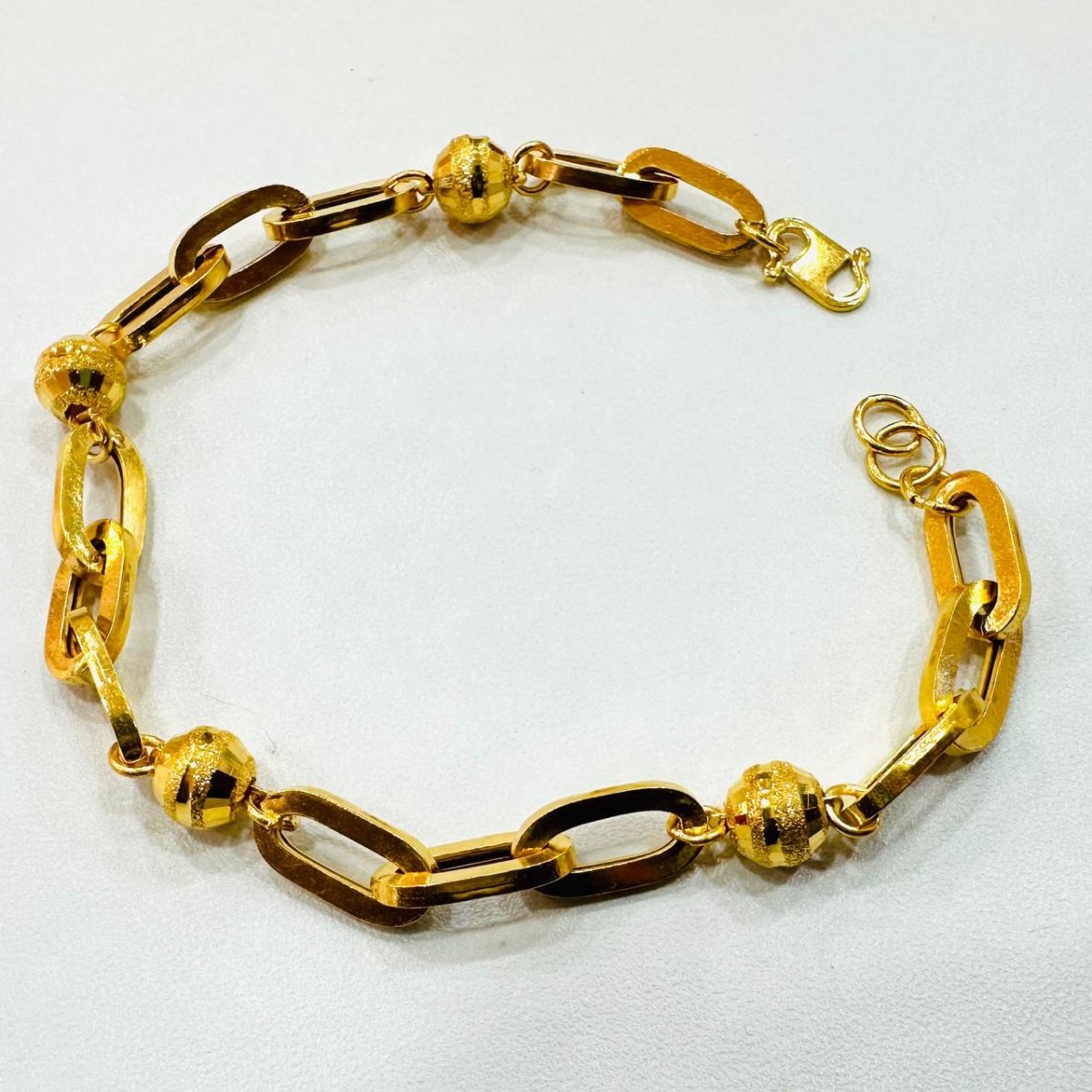 22K / 916 Gold Anchor beads Bracelet New Design - 22k gold 22k gold bracelet 916 gold Bracelets