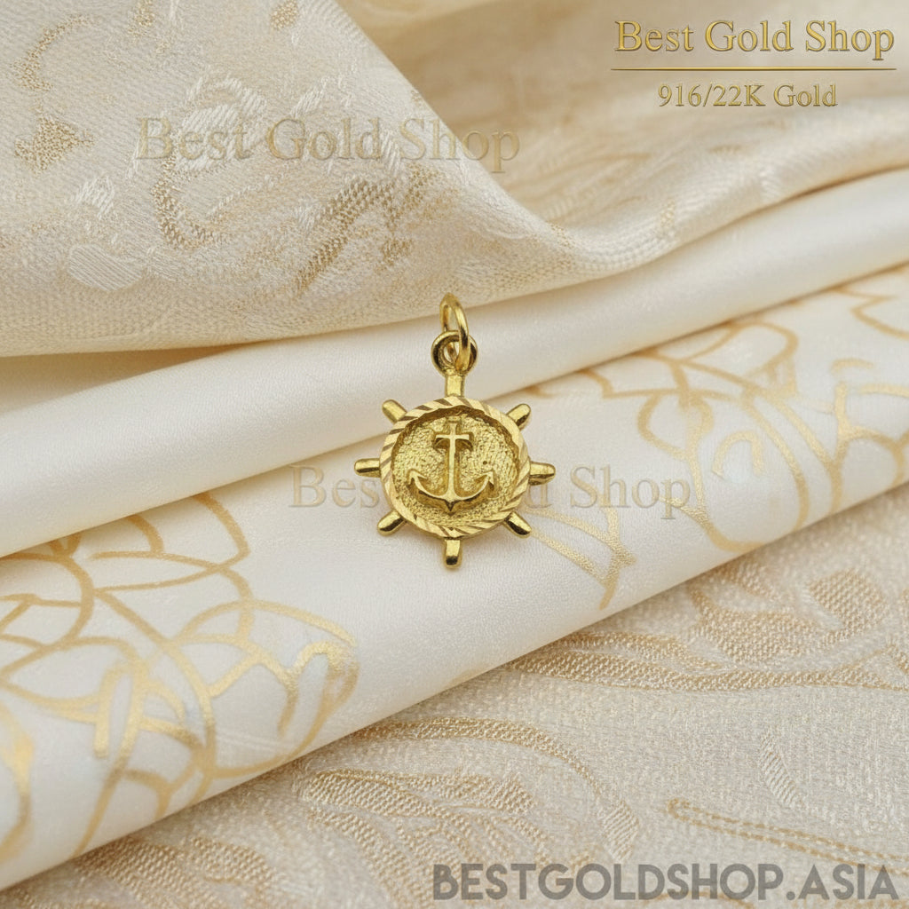 916 Gold Anchor Pendant by Best Gold ShopCharms & PendantsBest Gold Shop