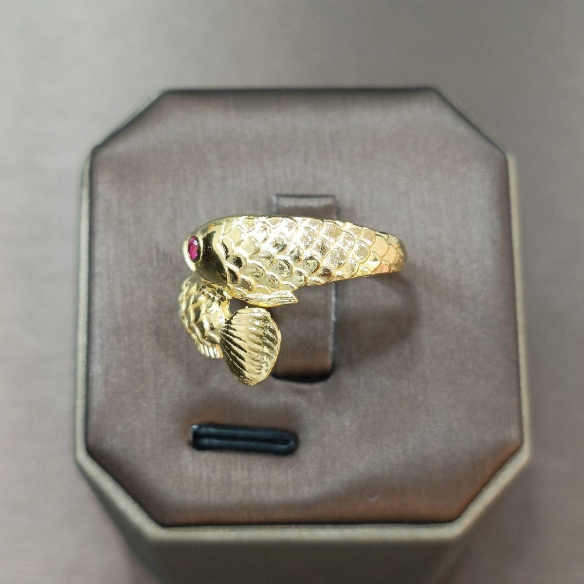 22k 916 Gold Arowana Ring Best Gold Shop