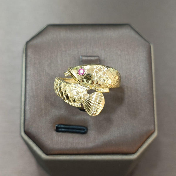 22k / 916 Gold Arowana Ring - Best Gold Shop 22k gold 22k gold ring 916 gold Rings