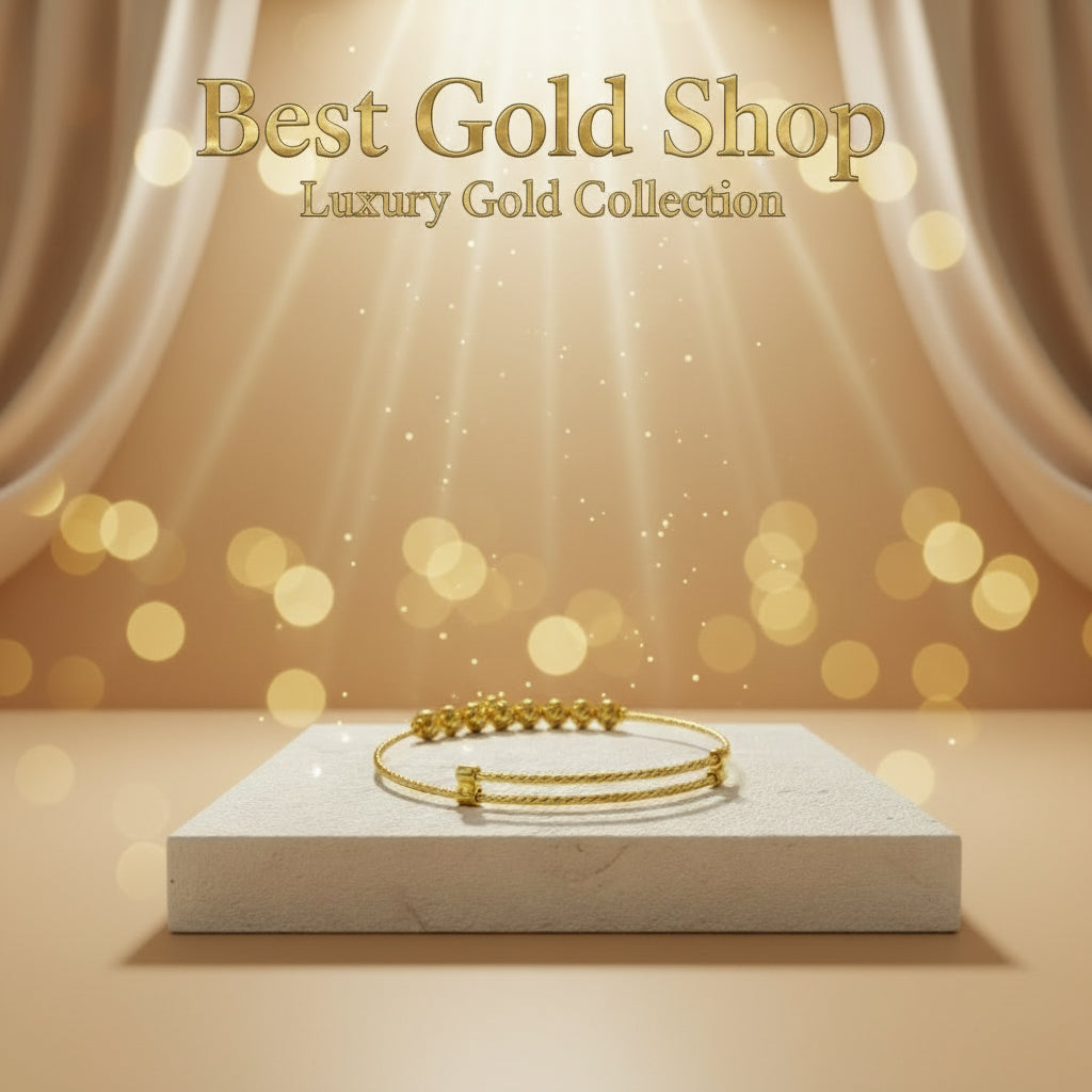 22k / 916 Gold Baby Bangle slim Design 4 - Best Gold Shop 22k gold 22k gold baby bangle 916 baby bangle Bracelets