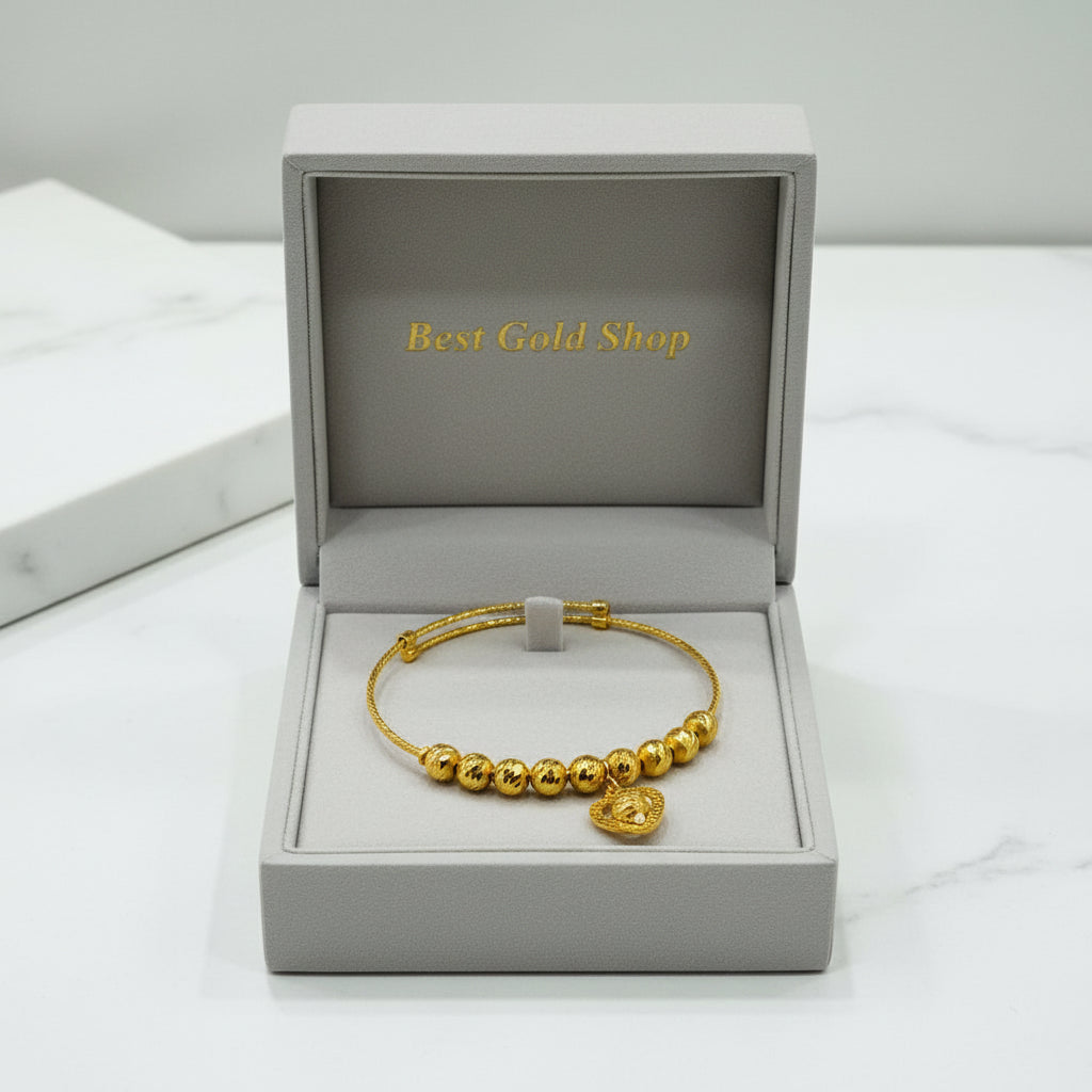 22k / 916 Gold Baby Bangle slim Design 4 - Best Gold Shop 22k gold 22k gold baby bangle 916 baby bangle Bracelets