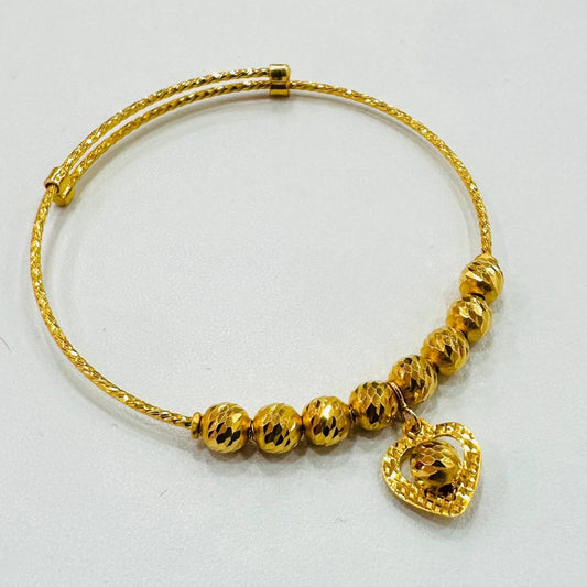 22k / 916 Gold Baby Bangle slim Design 4 - Best Gold Shop 22k gold 22k gold baby bangle 916 baby bangle Bracelets