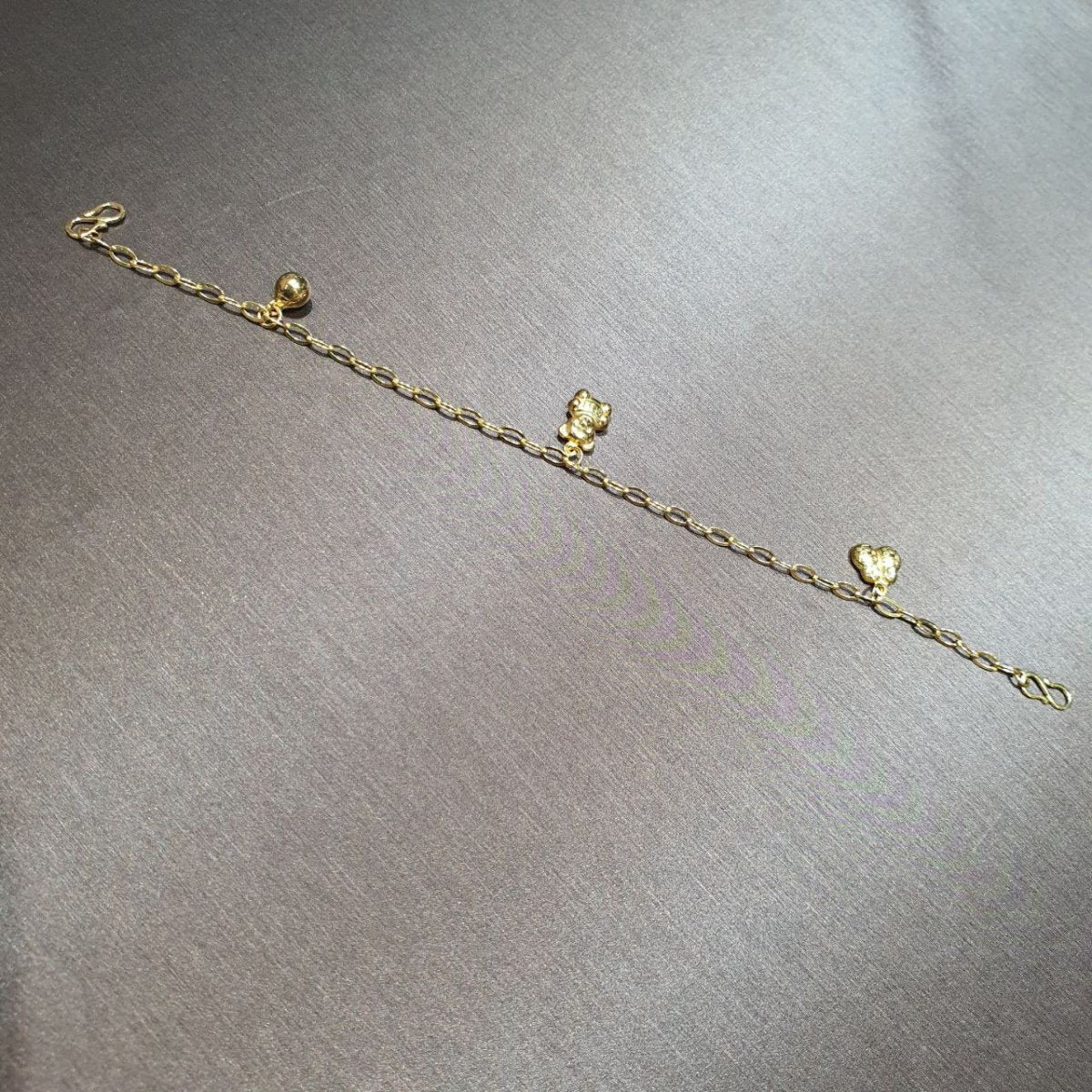 22k / 916 Gold Baby / Kids Anklet - Best Gold Shop 22k gold 22k Gold Baby Anklet 916 gold 916 gold